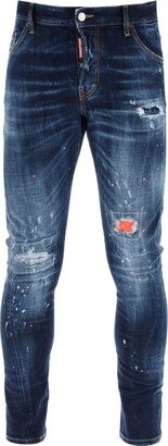 DARK NEON SPLASH WASH SEXY TWIST JEANS