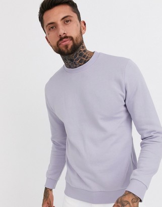 ASOS DESIGN sweatshirt in lilac