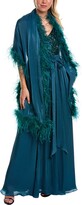 Feather Wrap Gown 