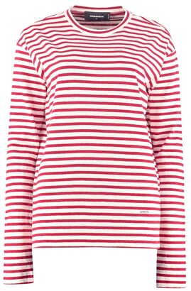DSQUARED2 Striped Long-Sleeve T-Shirt