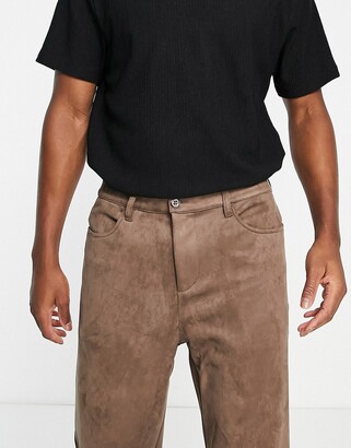 Suede Pants Slacks and Chinos for Men  Lyst