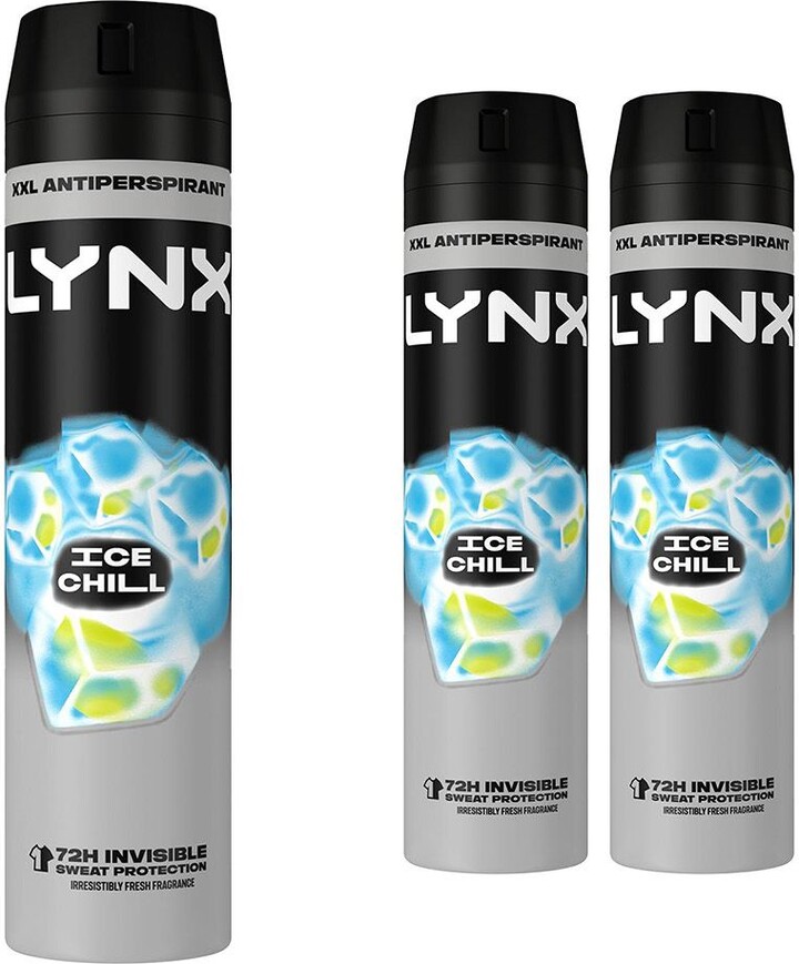 Lynx XXL Ice Chill 'Anti-Perspirant' Deodorant 250ml, Pack