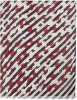 Thumbnail for your product : Lulu Guinness Scattered lips woolcashmere scarf
