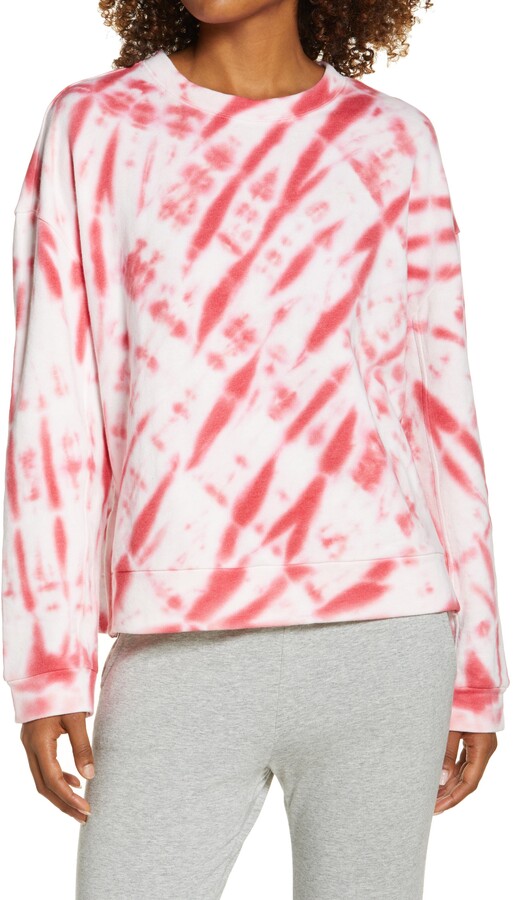 zella harmony fleece crewneck pullover