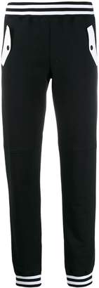 Moschino contrast trim track trousers