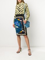 Thumbnail for your product : Class Roberto Cavalli Mixed-Print Pencil Skirt