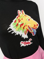 Thumbnail for your product : Shrimps Printed Intarsia Knit Jumper