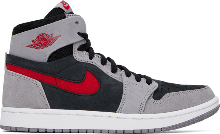 new red and gray jordans