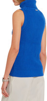 Thumbnail for your product : MICHAEL Michael Kors Ribbed Cotton-Blend Turtleneck Top