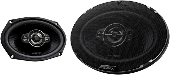 Kenwood RS Series KFC-6998RS 6-In. x 9-In. 720-Watt-Max-Power 5-Way Full-Range Car Speakers in Black 2-Pack