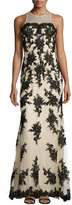 Thumbnail for your product : Basix II Black Label Strapless-Illusion Lace Dress, Black/Nude