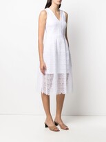 Thumbnail for your product : MICHAEL Michael Kors Floral-Lace Sleeveless Midi Dress