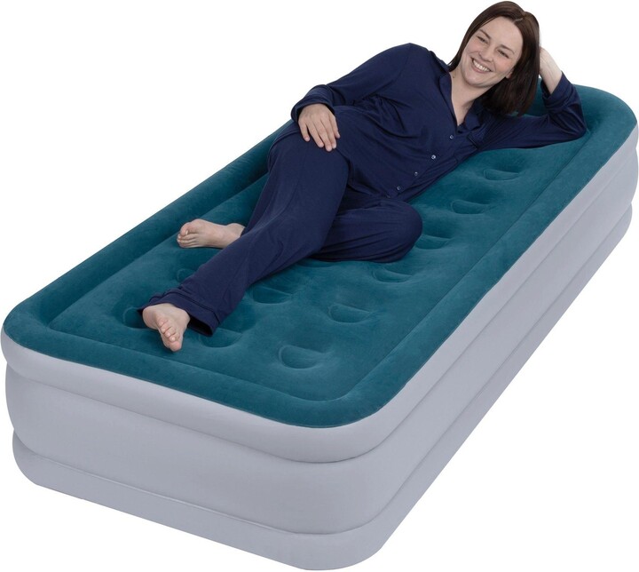 Airzzz HighRaised Inflatable Air Bed with BuiltIn Electric Pump