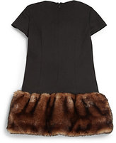 Thumbnail for your product : Junior Gaultier Toddler's & Little Girl's Faux-Fur Trimmed Dress