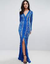 Thumbnail for your product : Forever Unique Lace Plunge Maxi Dress