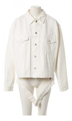 balenciaga white jean jacket