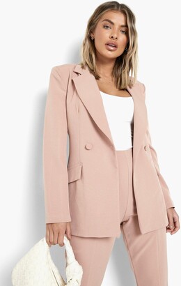 Plunge Tailored Fitted Blazer