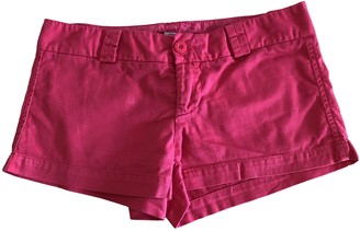 Converse Pink Cotton - elasthane Shorts for Women