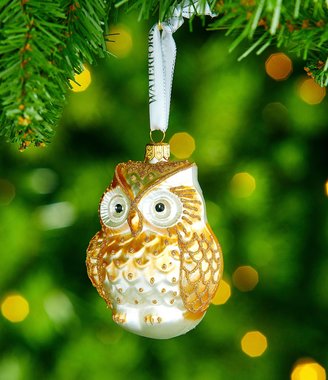Waterford 2017 Holiday Heirlooms Winter Frost Lismore Golden Owl Ornament