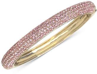Nina Gold-Tone Swarovski Crystal Pavé Bangle Bracelet