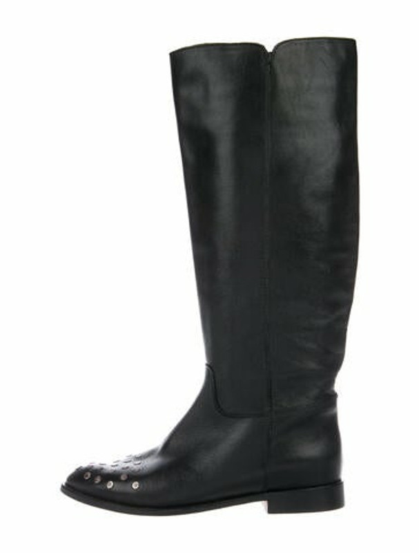 Black suede riding boots Clearance