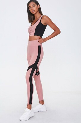 Forever 21 Active Colorblock Leggings - ShopStyle