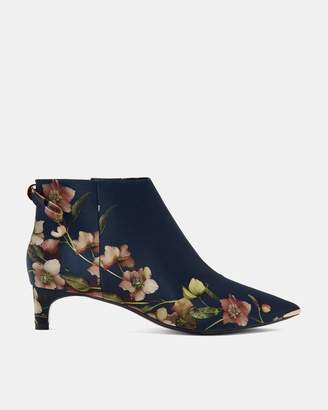 Ted Baker Printed Kitten Heel Ankle Boots