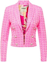 Thumbnail for your product : L'Agence Inez Tweed Crop Blazer