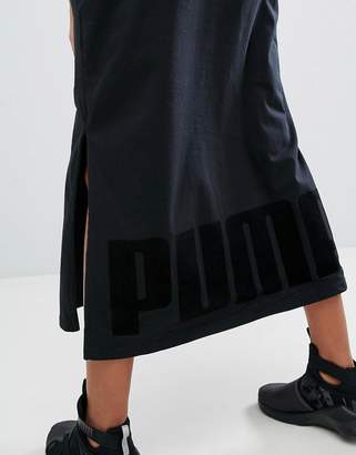 Puma T-Shirt Maxi Dress In Black