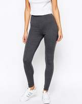 Thumbnail for your product : ASOS High Waisted Leggings In Charcoal Marl
