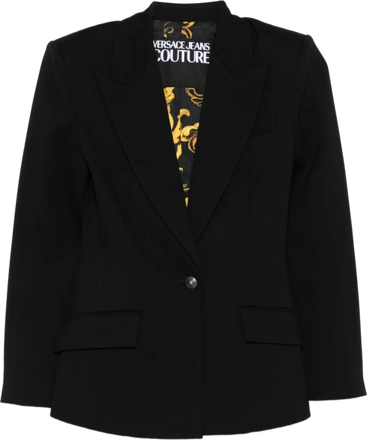 Versace Jeans Couture Single-Breasted Notched-Lapels Blazer