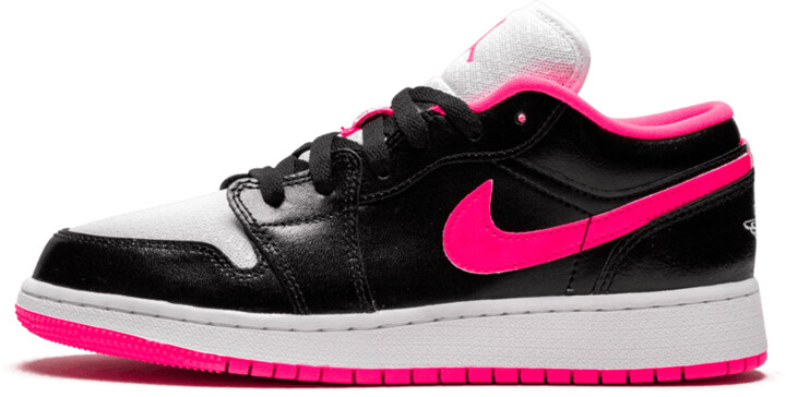 girl jordan shoes pink and black