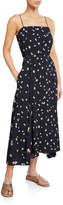 Thumbnail for your product : Vince Mixed Ditzy Hibiscus Spaghetti-Strap Dress