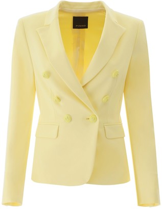 Pinko Double-Breasted Fitted Blazer