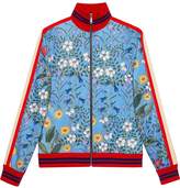 Thumbnail for your product : Gucci New Flora technical jersey jacket
