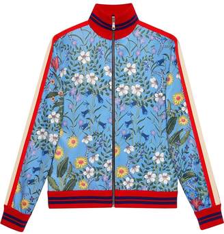 Gucci New Flora technical jersey jacket