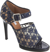 Thumbnail for your product : Carven Embroidered Lace Mary Jane Sandals