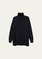 Thumbnail for your product : eskandar Mid Plus Paneled A-Line Roll Neck Sweater