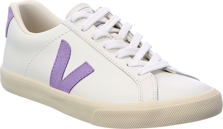 veja esplar leather logo sneakers