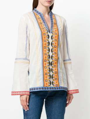 Tory Burch bohemian embroidered tunic
