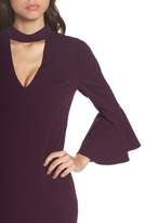 Thumbnail for your product : Eliza J Choker Bell Sleeve Shift Dress