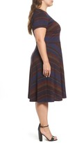 Thumbnail for your product : Sangria Plus Size Women's Print Fit & Flare Dress