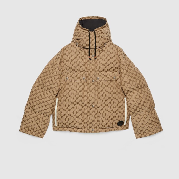 Gucci GG cotton canvas puffer jacket - ShopStyle