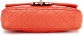 Thumbnail for your product : Chanel Orange Quilted Lambskin Double Flap Bag