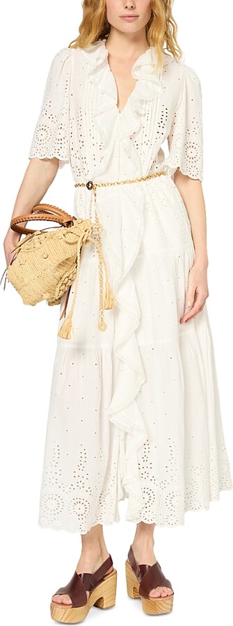 Gerard Darel Pilar Eyelet Maxi Dress