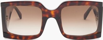 Celine Oversized Square Tortoiseshell-acetate Sunglasses