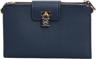 crossbody michael kors blue purse