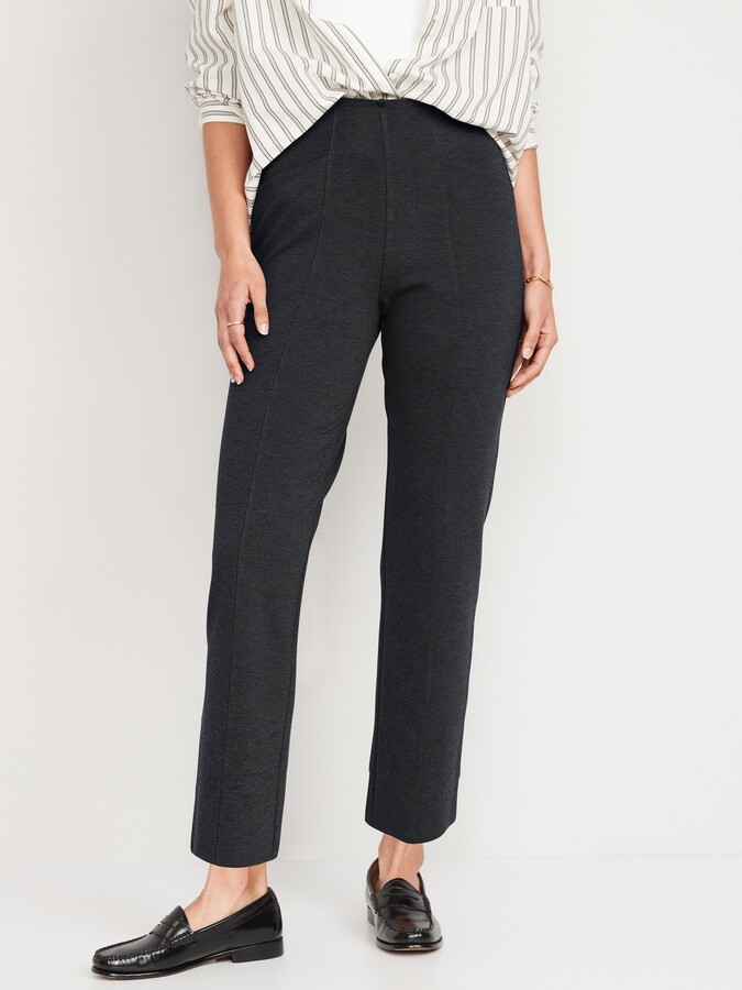 Old Navy Extra High-Waisted Stevie Straight Taper Ankle Pants for Women -  ShopStyle