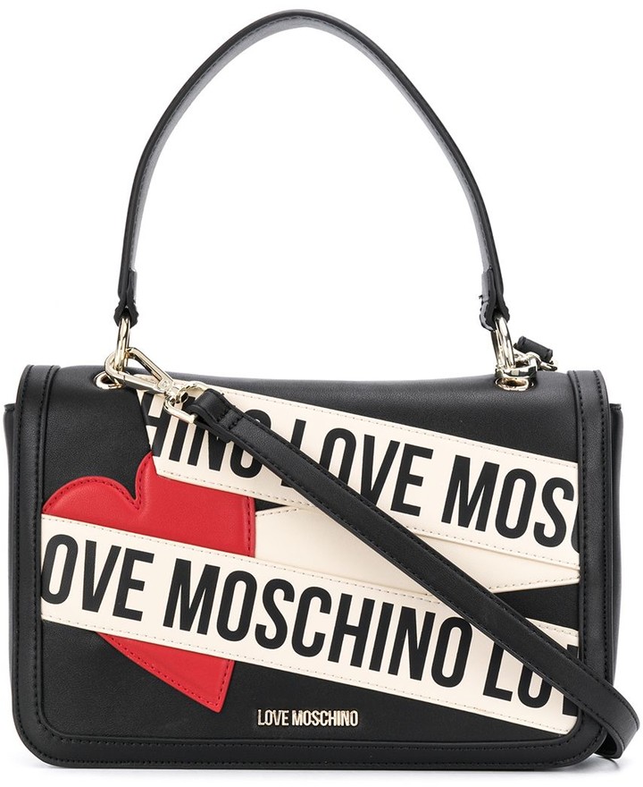 love moschino red heart bag
