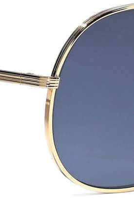 Victoria Beckham Aviator-style Gold-tone Sunglasses